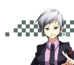  artist_request grey_eyes short_hair silver_hair solo umineko_no_naku_koro_ni ushiromiya_kyrie 