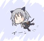  animal_ears bad_id bad_pixiv_id black_legwear cat_ears chibi flying lowres nekoyama pantyhose sanya_v_litvyak solo strike_witches striker_unit world_witches_series 