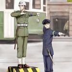  artist_request black_hair copyright_request gloves hat helmet military_police multiple_boys nisei peaked_cap police police_uniform traffic_officer type10 uniform us_military_police 