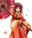 alec japanese_clothes okuni oriental_umbrella parasol sengoku_musou solo umbrella 