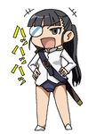  bad_id bad_pixiv_id bangs eyepatch kenchi laughing print_eyepatch sakamoto_mio solo strike_witches translated white_eyepatch world_witches_series 