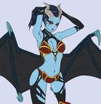  akasha_the_queen_of_pain clothing demon dota dota_2 female hair hireadan horn looking_at_viewer plain_background queen_of_pain red_eyes solo succubus white_background 