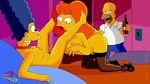  claudia-r homer_simpson marge_simpson mindy_simmons the_simpsons 