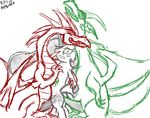  friendship_is_magic green_dragon my_little_pony princess_celestia ray-pemmburge red_dragon 