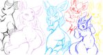  espeon flareon glaceon jolteon pokemon umbreon vaporeon 