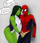  jennifer_walters marvel parcheesy peter_parker she-hulk snowman1940 spider-man 