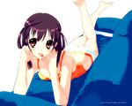  888 ass camisole candy copyright_request couch food lollipop lying purple_hair red_eyes solo 