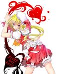  blonde_hair flandre_scarlet hat ribbon short_hair solo touhou ushi_niku 