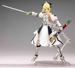 armor armored_dress artoria_pendragon_(all) blonde_hair dress fate/stay_night fate/unlimited_codes fate_(series) figma figure photo saber saber_lily solo sword weapon 