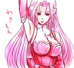  armpits bad_id bad_pixiv_id breasts cleavage code_geass cornelia_li_britannia elbow_gloves gloves large_breasts long_hair lowres purple_eyes purple_hair shishitora 