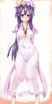  bad_id bad_pixiv_id breasts hat highres large_breasts long_hair patchouli_knowledge purple_hair ribbon ryouma_(galley) solo touhou wide_hips 
