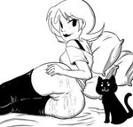  &gt;:3 a_cat_is_fine_too after_sex anus black_eyes black_fur breasts butt cat clothed clothing crablouse cum cum_in_ass cum_in_pussy cum_inside cum_on_butt ear_piercing feline female fur hair half-dressed hand_on_butt homestuck human legwear looking_at_viewer lying male mammal ms_paint_adventures piercing pillow plain_background presenting presenting_hindquarters pussy queen_of_spew roxy_lalonde shadow short_hair side_boob sitting smile stockings straight webcomic white_background white_eyes white_hair white_nose 
