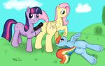  fluttershy friendship_is_magic my_little_pony rainbow_dash twilight_sparkle xyi 