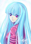  blue_hair kaizeru kula_diamond long_hair pink_eyes solo the_king_of_fighters 