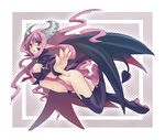  bat_wings boots demon_girl disgaea horns kumako_(kumazm) long_hair makai_senki_disgaea_3 navel pink_eyes pink_hair pointy_ears revealing_clothes solo succubus succubus_(disgaea) tail thigh_boots thighhighs wings 