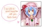  bad_id bad_pixiv_id bat_wings blue_hair engrish hiruno ranguage red_eyes remilia_scarlet solo touhou wings 