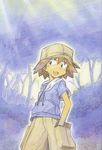  :3 artist_request hat kurihara_nagisa scan shorts sketchbook_full_colors solo 