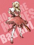  bad_girl bad_id bad_pixiv_id baseball_bat blonde_hair blood dress gloves lolita_fashion long_hair no_more_heroes solo thighhighs tomboy yoshida_sei 