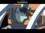  artist_request astronaut copyright_name helmet letterboxed light planetes solo spacesuit tanabe_ai upper_body wallpaper 
