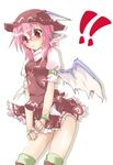  1girl armband bespectacled glasses mystia_lorelei ogami_kazuki pink_hair red-framed_eyewear red_eyes short_hair solo touhou wings wristband 