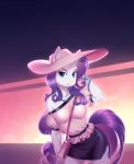  2018 anthro blouse blue_eyes bracelet breasts clothed clothing cutie_mark equine eyebrows eyelashes female friendship_is_magic fully_clothed hair hand_behind_head hat horn jewelry ladychimaera long_hair looking_at_viewer mammal my_little_pony necklace portrait pose purple_hair purse rarity_(mlp) skirt smile solo standing three-quarter_portrait unicorn 