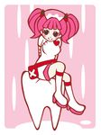  heart lowres milk_(pop&#039;n_music) milk_(pop'n_music) nurse pink_hair pop&#039;n_music pop'n_music tooth 