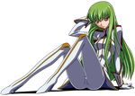  bangs c.c. code_geass full_body green_hair highres long_hair non-web_source solo transparent_background vector_trace 