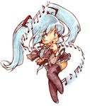  beamed_sixteenth_notes blue_hair chibi diana_jakobsson dotted_half_note eighth_note green_eyes half_note hatsune_miku long_hair musical_note quarter_note solo thighhighs twintails vocaloid zettai_ryouiki 