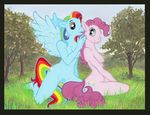  friendship_is_magic my_little_pony pinkie_pie rainbow_dash seskata 