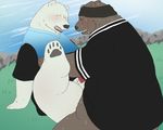  grizzly polar_bear shirokuma shirokuma_cafe tagme 