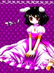  animal_ears bad_id bad_pixiv_id black_hair bunny_ears dress inaba_tewi mot red_eyes solo touhou 