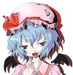  bad_id bad_pixiv_id bat_wings blue_hair fang iemaa lowres red_eyes remilia_scarlet solo touhou wings 
