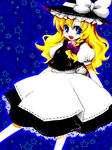  bad_id bad_pixiv_id blonde_hair blue_eyes dress hat kirisame_marisa mot solo star touhou 