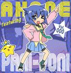  album_cover character_single cover k10k lucky_star pani_poni_dash! serizawa_akane shorts shorts_under_skirt solo 