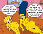  lisa_simpson marge_simpson ross sexsons the_simpsons 