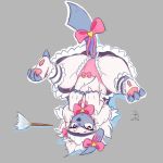  2018 absol canine clothed clothing crossdressing digital_media_(artwork) ebnetboy feral fur girly hi_res lying maid_uniform male mammal nintendo on_back pok&eacute;mon pok&eacute;mon_(species) uniform video_games 