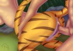  absurd_res all_fours anus breasts breath_of_fire capcom doggystyle feline female from_behind_position hi_res human hybrid katt_(breath_of_fire) male mammal nude pantherine penetration penis pussy sacrificabominat sex tiger video_games wet 