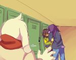  anthro asriel_dreemurr caprine deltarune goat hair hair_over_eyes human kris_(deltarune) mammal qha20_(artist) reptile scalie school susie_(deltarune) undertale video_games 