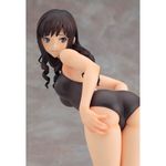  1girl amagami ass bikini black_bikini black_hair curly_hair figure highres looking_back morishima_haruka swimsuit 