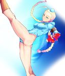  1girl blonde_hair braid cammy_white capcom leotard minemura solo street_fighter 