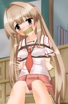  arms_behind_back bdsm blush bondage bound box_tie breast_bondage gag improvised_gag kannazuki_okuto long_hair rope school_uniform seto_no_hanayome seto_sun tape tape_gag tapegag tears 