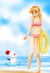  beach bikini final_fantasy final_fantasy_iii innertube moogle pi side-tie_bikini swimsuit 