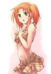  e20 green_eyes midriff nakano_minori original red_hair solo twintails 