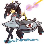  antennae costume dress electricity eyes gen_4_pokemon hitec magnet magnezone moemon multicolored_hair pantyhose personification pokemon pokemon_(creature) screw simple_background twintails 