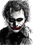  batman_(series) dc_comics glasgow_smile heath_ledger male_focus smile solo syuri_(del_shannon) the_dark_knight the_joker 