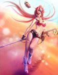  1girl boota hair_ornament highres ponytail red_hair tengen_toppa_gurren_lagann yoko yoko_littner 