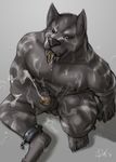  anthro balls biceps big big_muscles big_penis blue_eyes canine claws cuffs cum cum_everywhere cum_in_mouth cum_inside cum_on_arm cum_on_chest cum_on_face cum_on_feet cum_on_leg cum_on_nipples cum_on_self cum_on_stomach cum_on_tongue cumshot erection excessive_cum eyes_closed fur holding_penis huge_muscles looking_at_viewer male mammal masturbation messy muscles nipples nude orgasm paws pecs penis pose rov shackles sitting solo stripes toe_claws tongue vverevvolf were werewolf wolf 