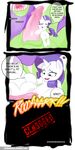  blue_eyes comic cum death_by_snoo_snoo dragon duo english_text equine female feral friendship_is_magic hair horn horse imminent_death male mammal mrwes326 my_little_pony penetration penis pony precum purple_hair pussy rarity_(mlp) size_difference spike_(mlp) text unicorn vaginal 