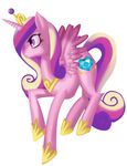  cutie_mark equine fauxsquared female feral friendship_is_magic hair horn horse mammal multi-colored_hair my_little_pony plain_background pony princess_cadance_(mlp) princess_cadence_(mlp) purple_eyes solo white_background winged_unicorn wings 