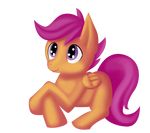  cub cute equine fauxsquared female feral friendship_is_magic hair horse mammal my_little_pony pegasus plain_background pony purple_eyes purple_hair scootaloo_(mlp) smile solo transparent_background wings young 